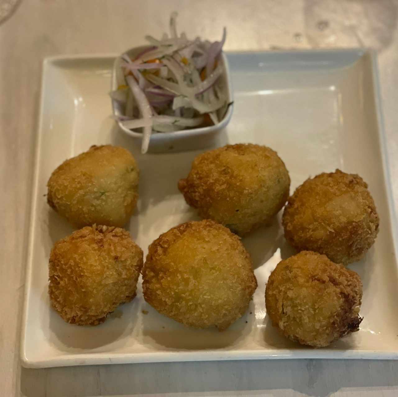 Croquetas de cangrejo