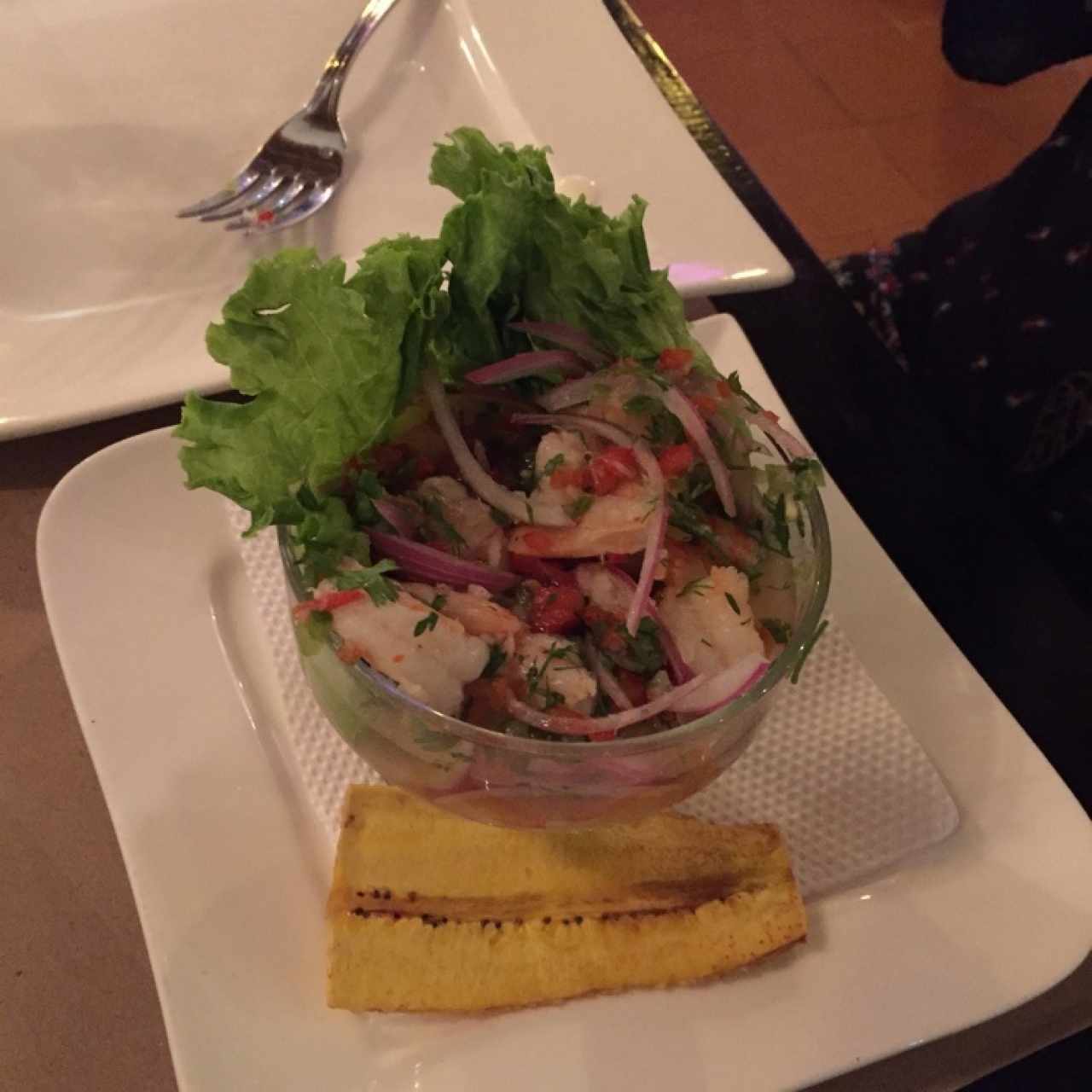 Entrada de ceviche 