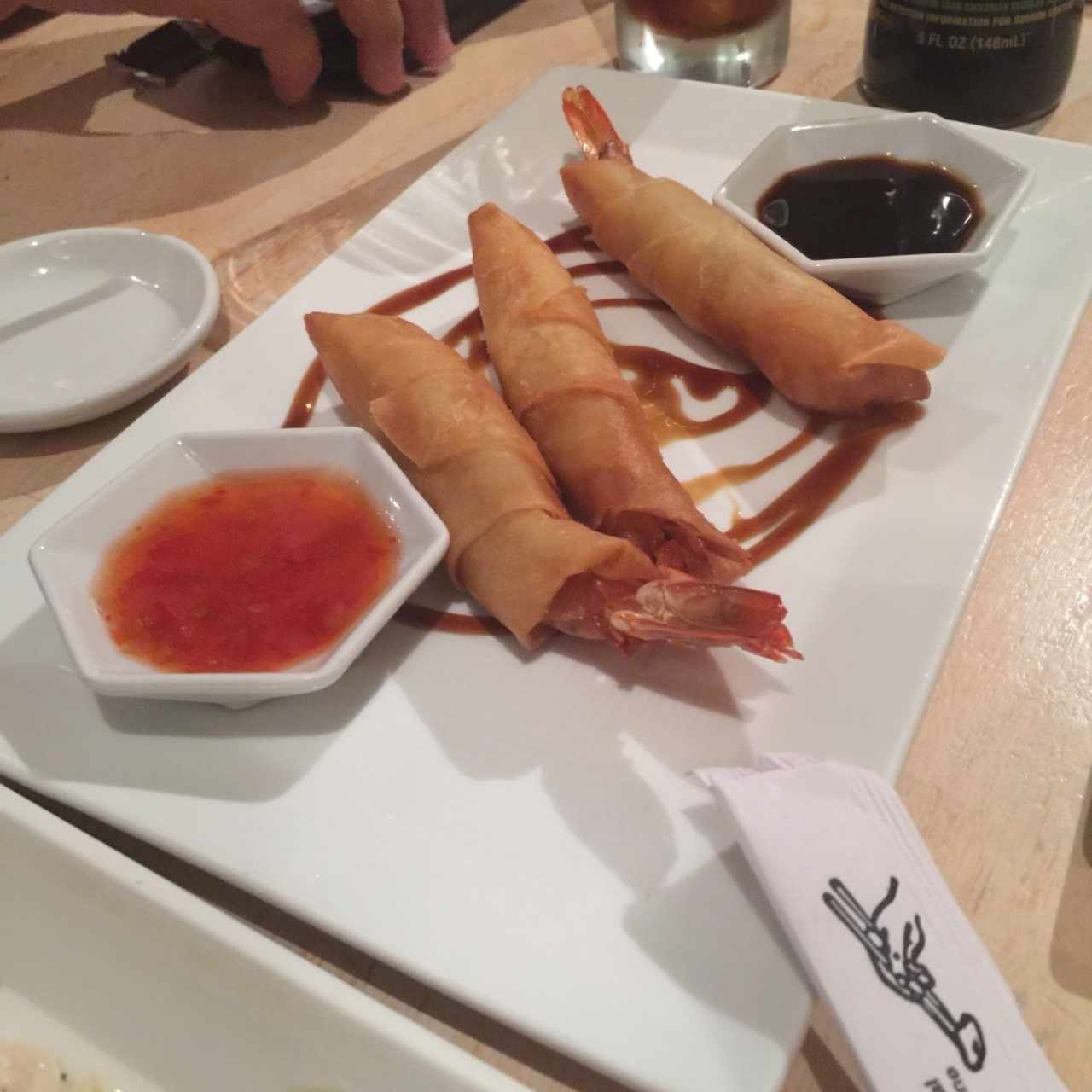 rollitos de langostino