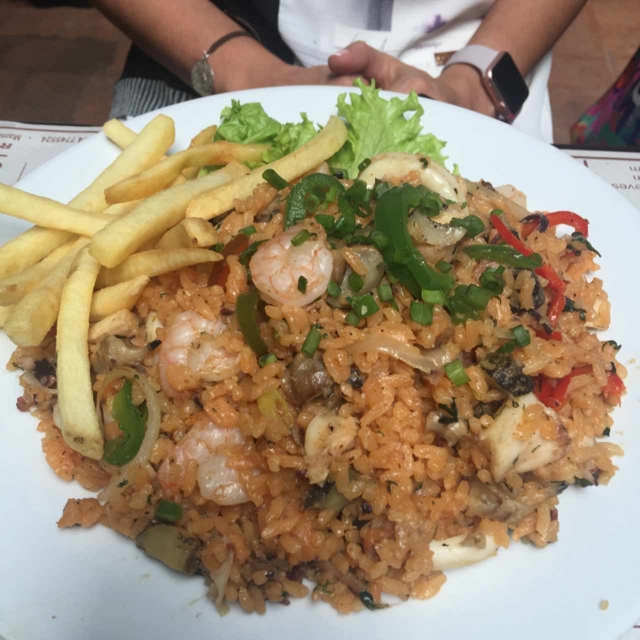 arroz con camarones 
