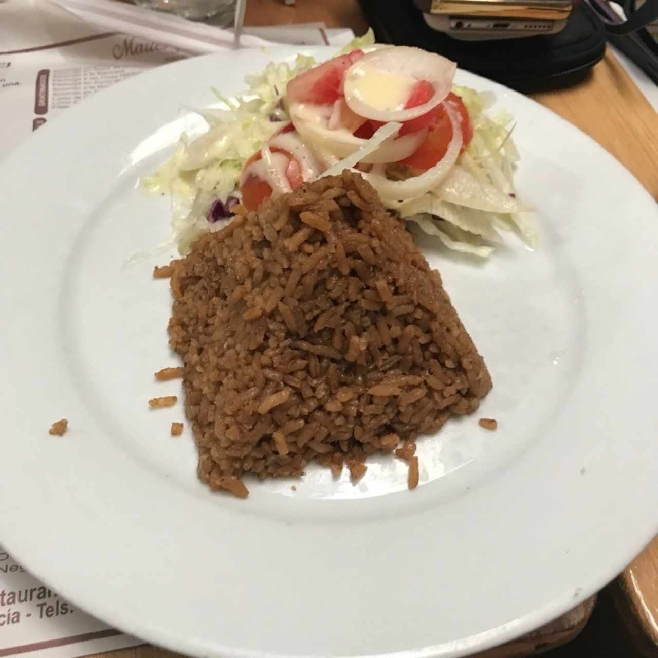 Acompañamiento de arroz con coco