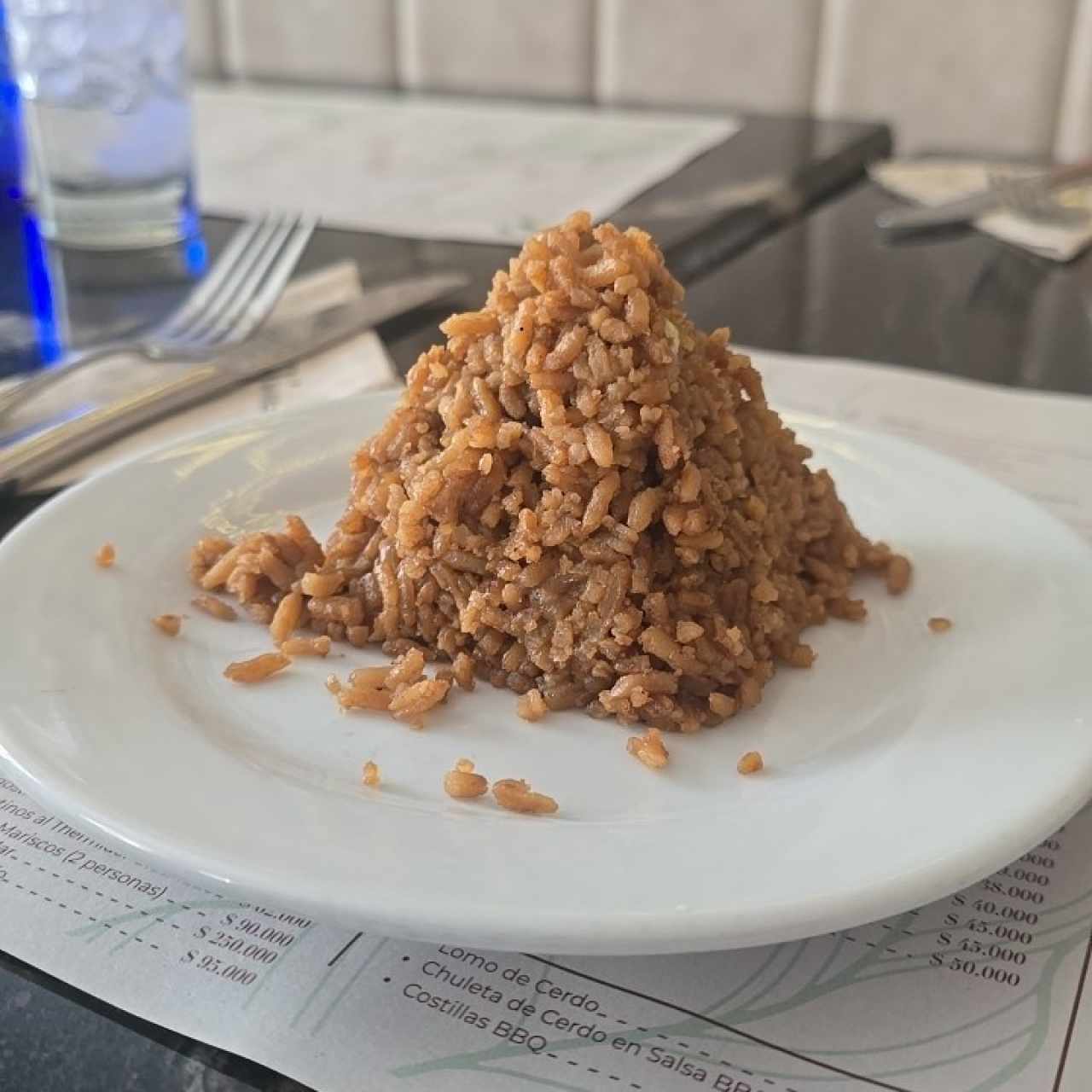 porción de arroz de coco 
