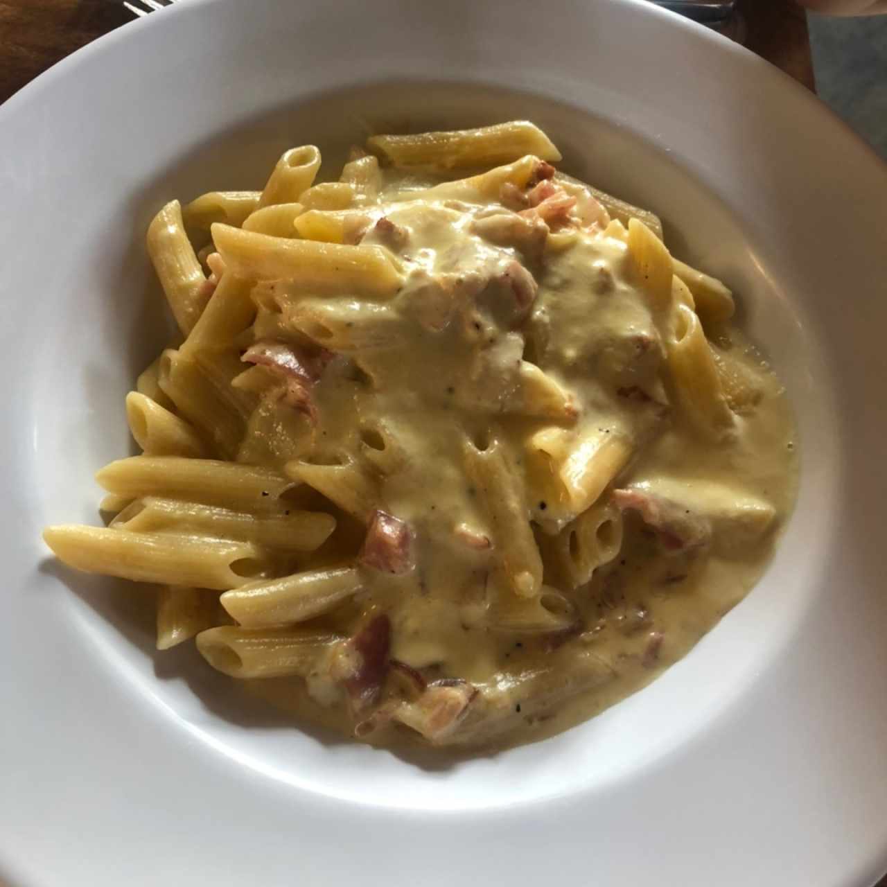 Penne carbonara