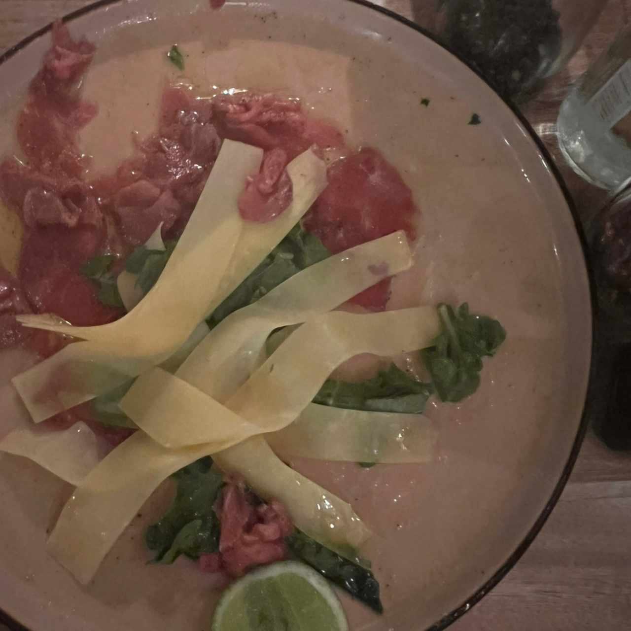 Carpaccio de res 