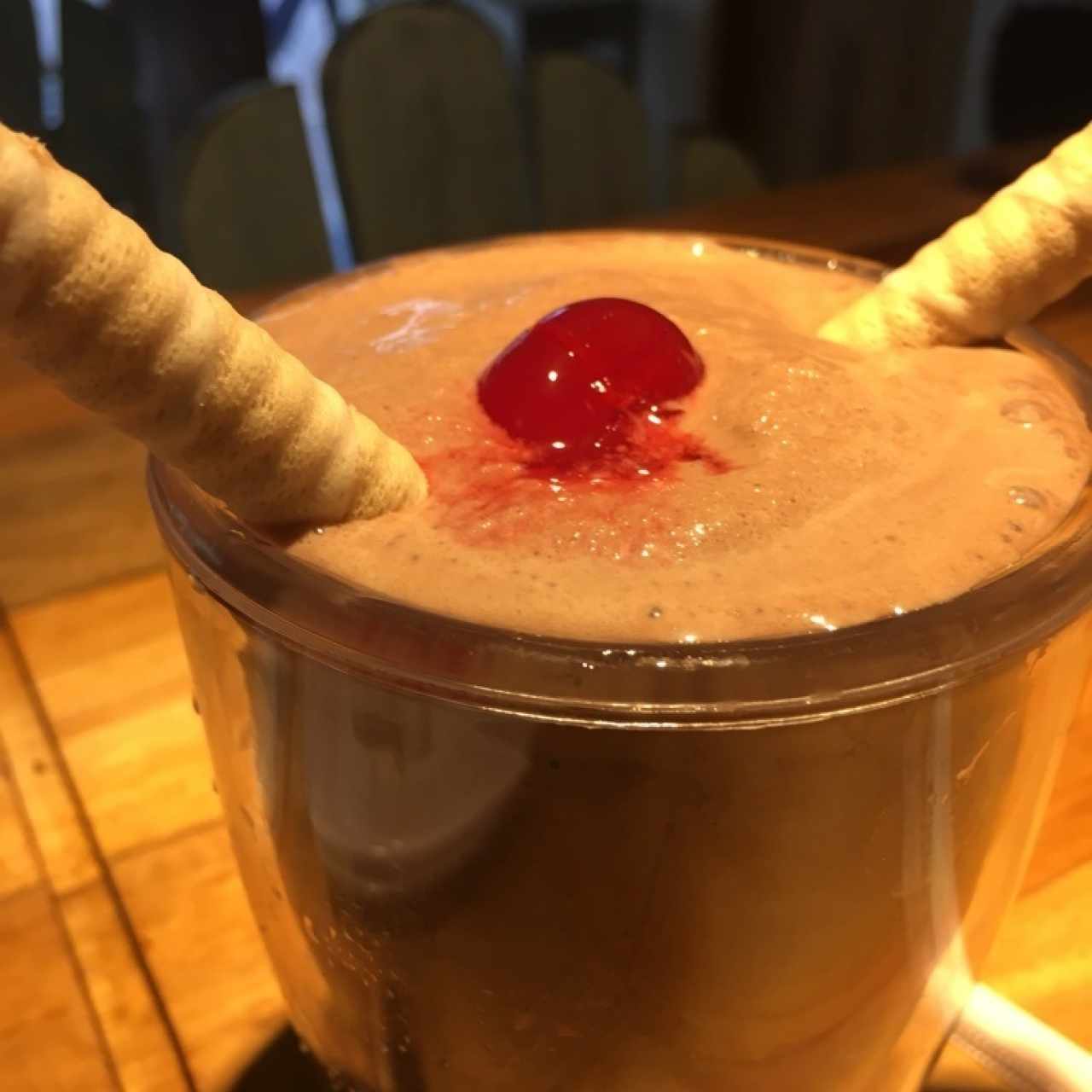Malteada de chocolate. 