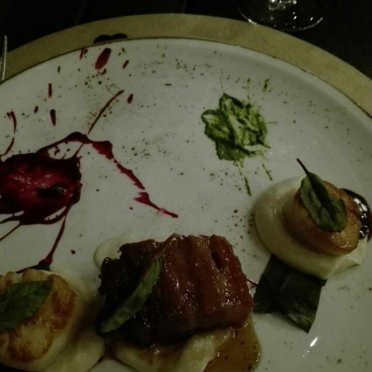 scallops con pork belly