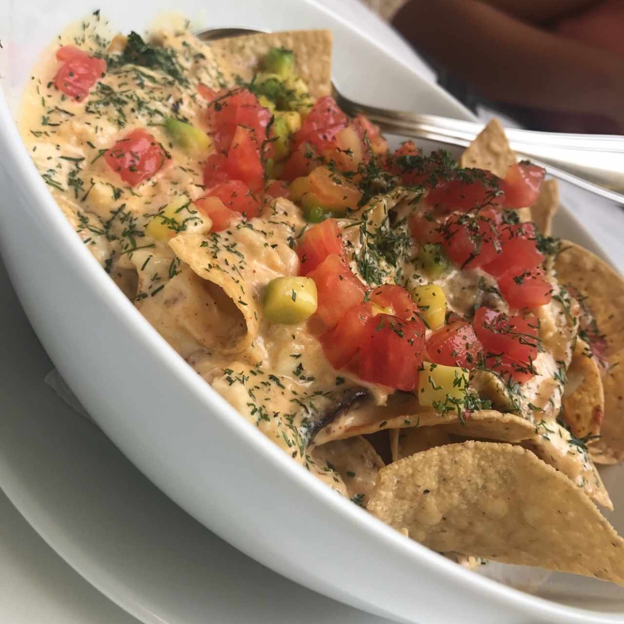 Nachos de cangrejo
