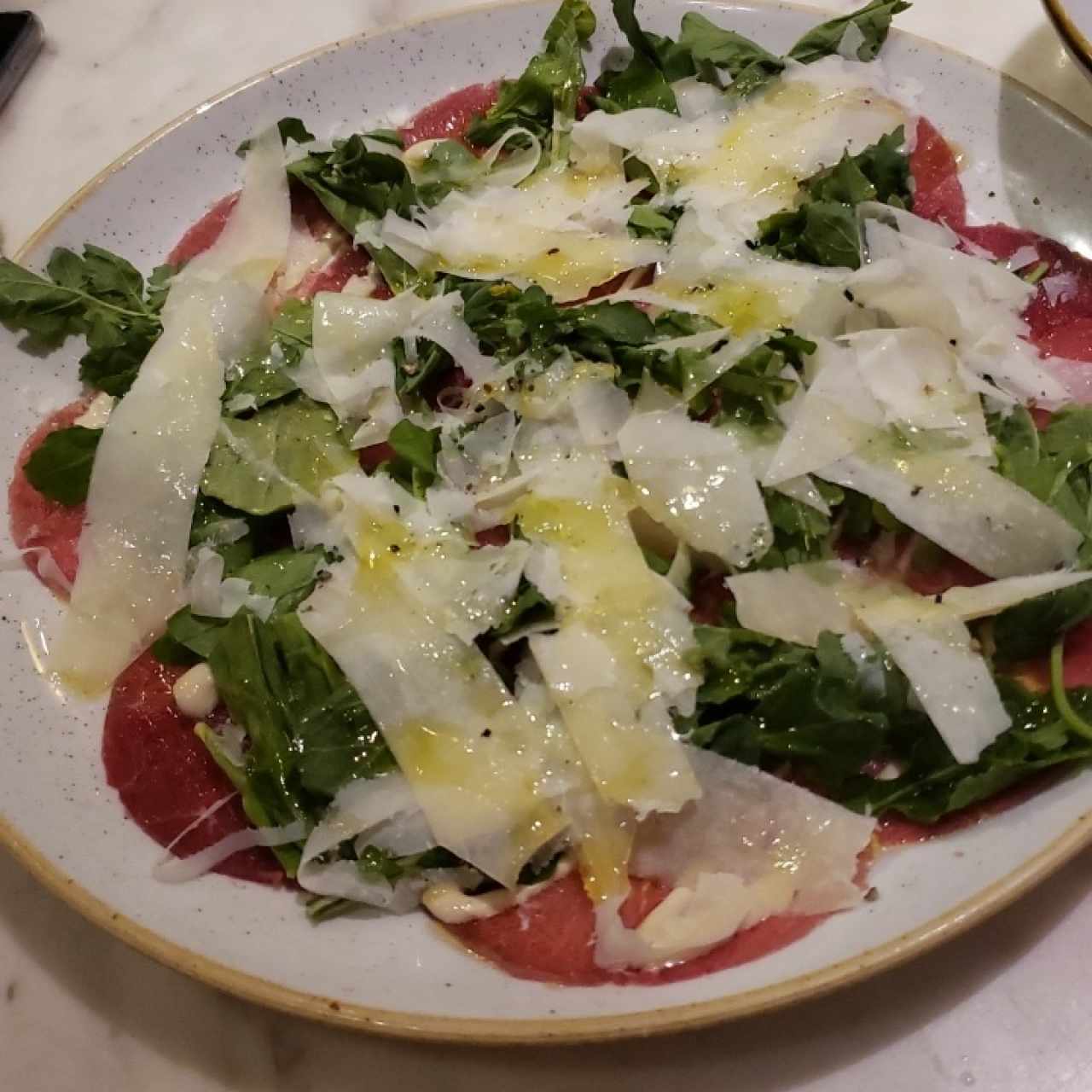 carpaccio de res 