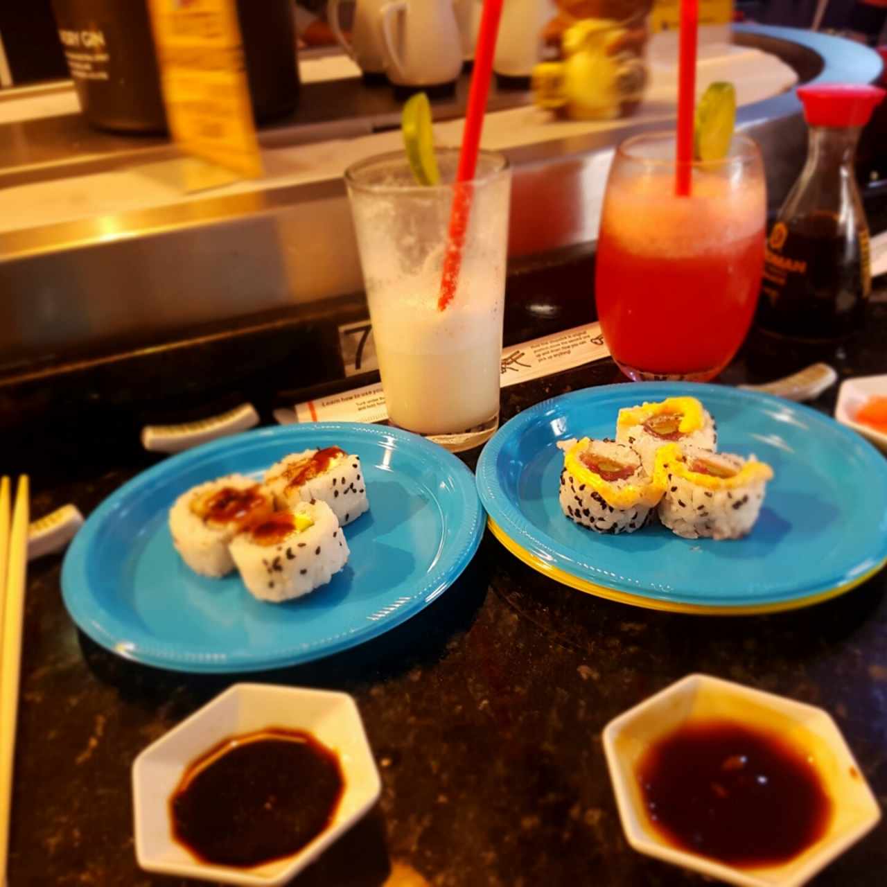 ebi tempura y ojo de dragon