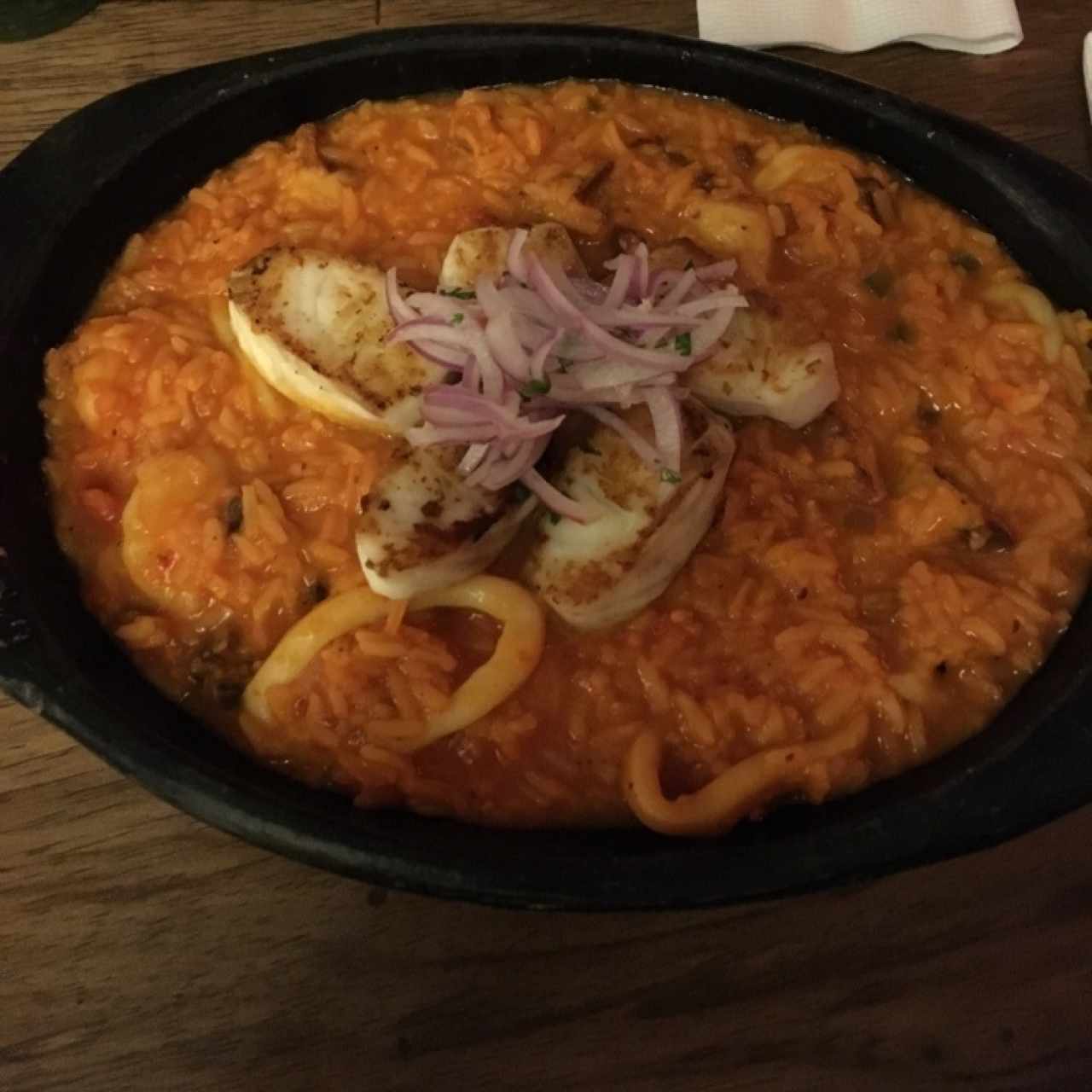 arroz caldoso de mariscos 