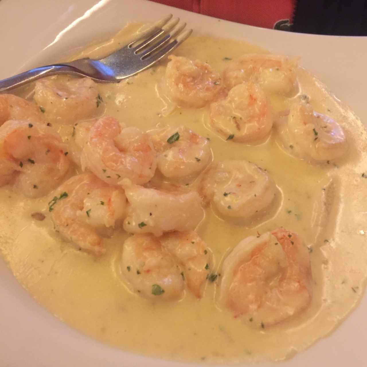 crepe camarones al ajillo