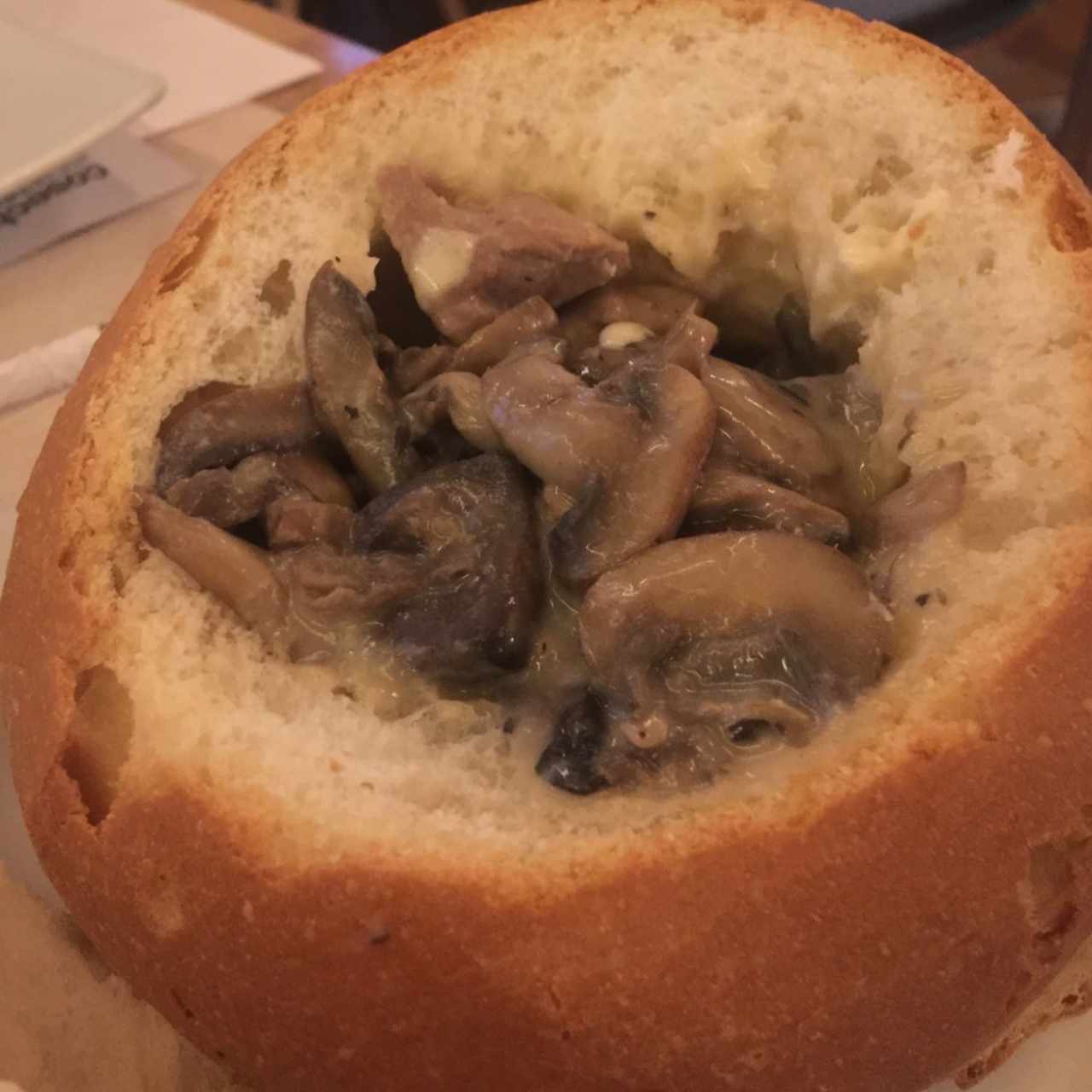 pane cook ternera con champiñones 