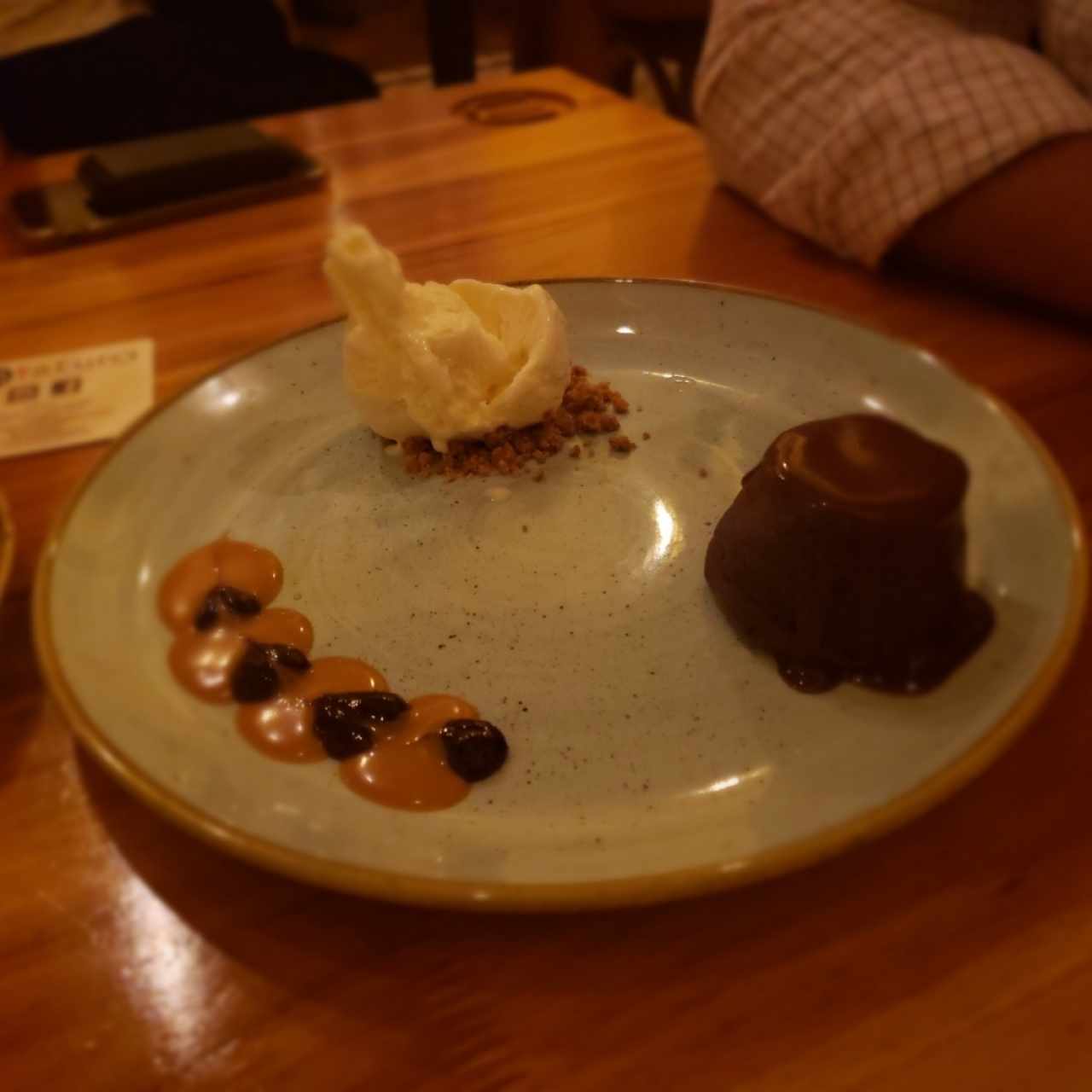 volcán  de chocolate