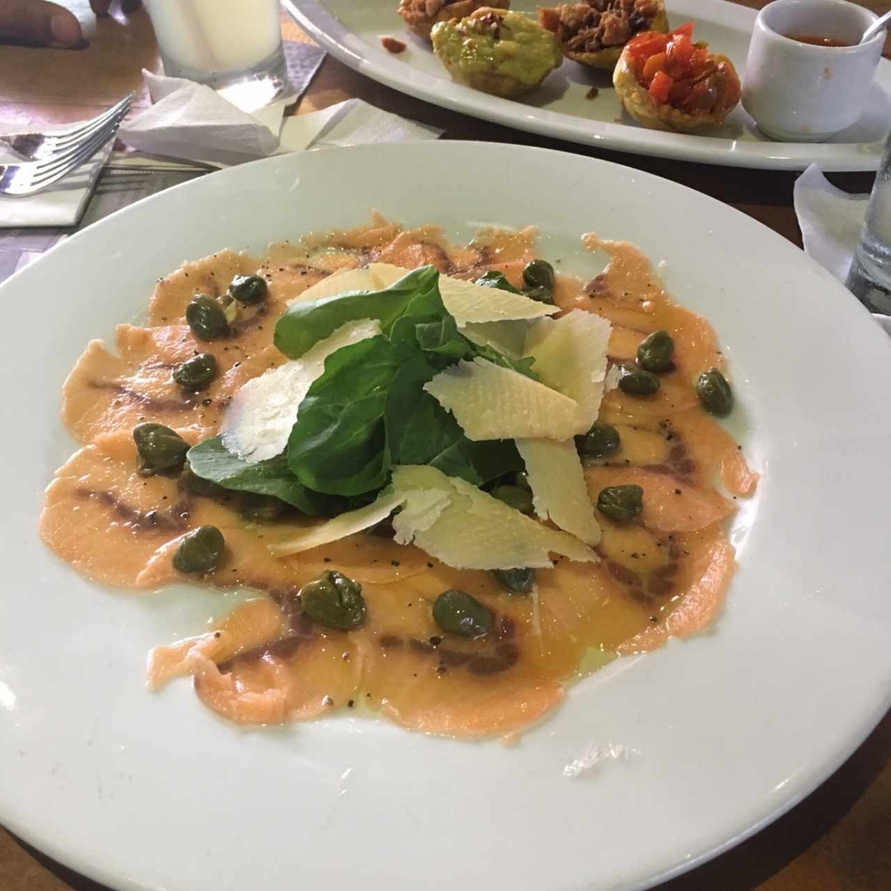 carpacio de salmon