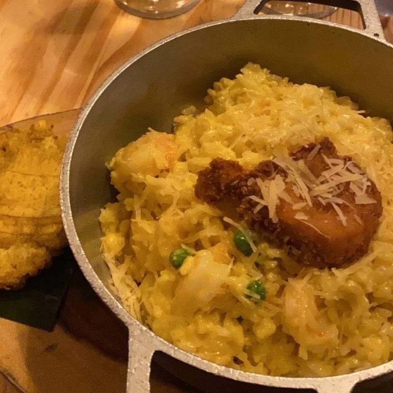 Arroz cremoso con camarones