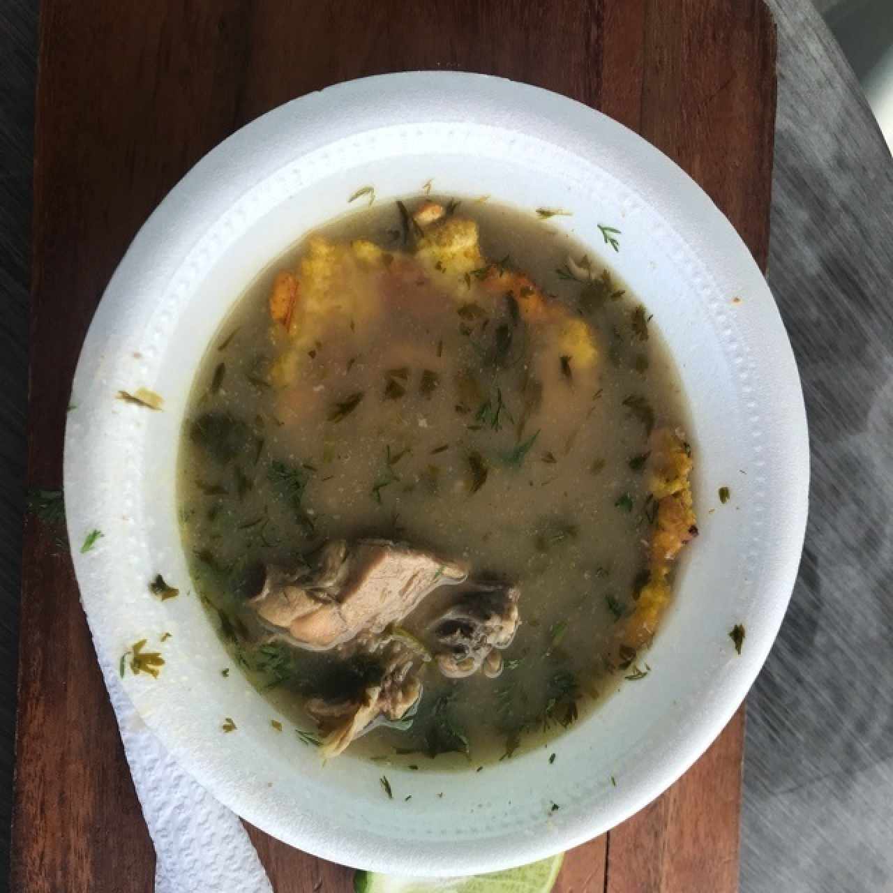 sopa de pollo connpatacon 