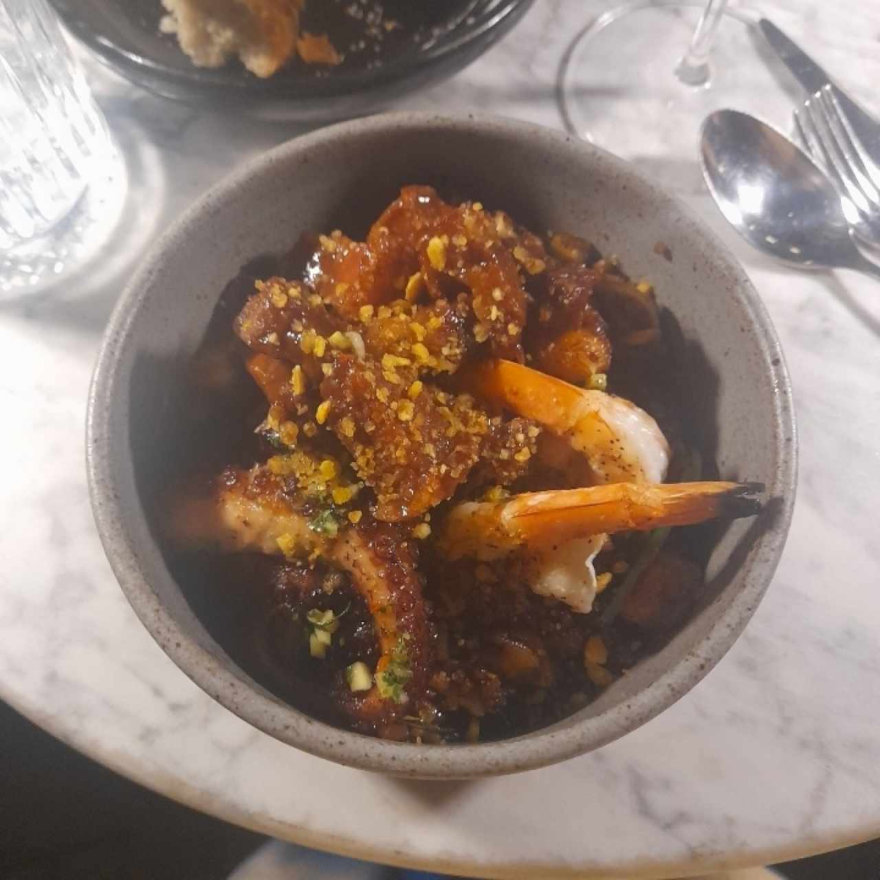 pulpo langostinos 