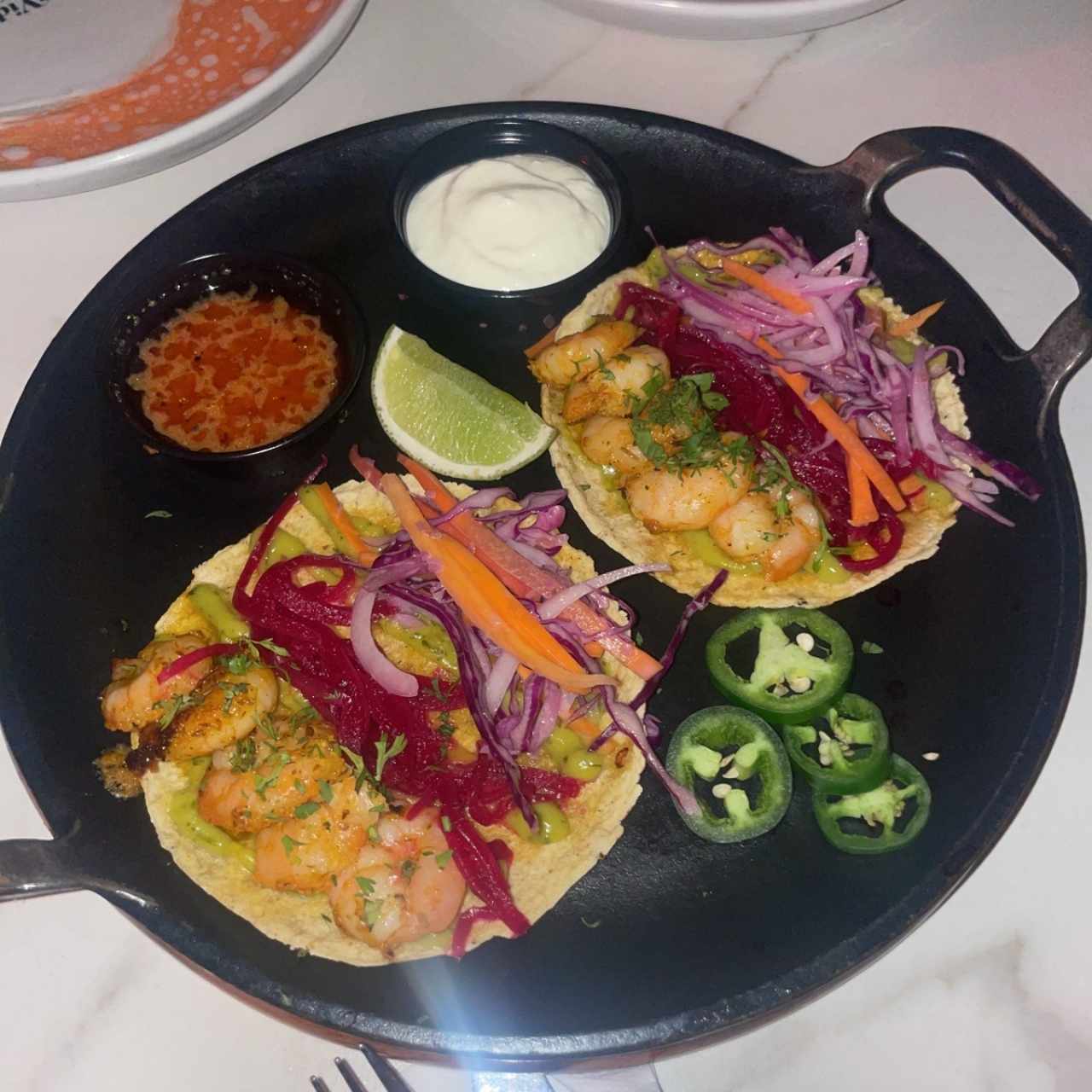 Tacos de camaron