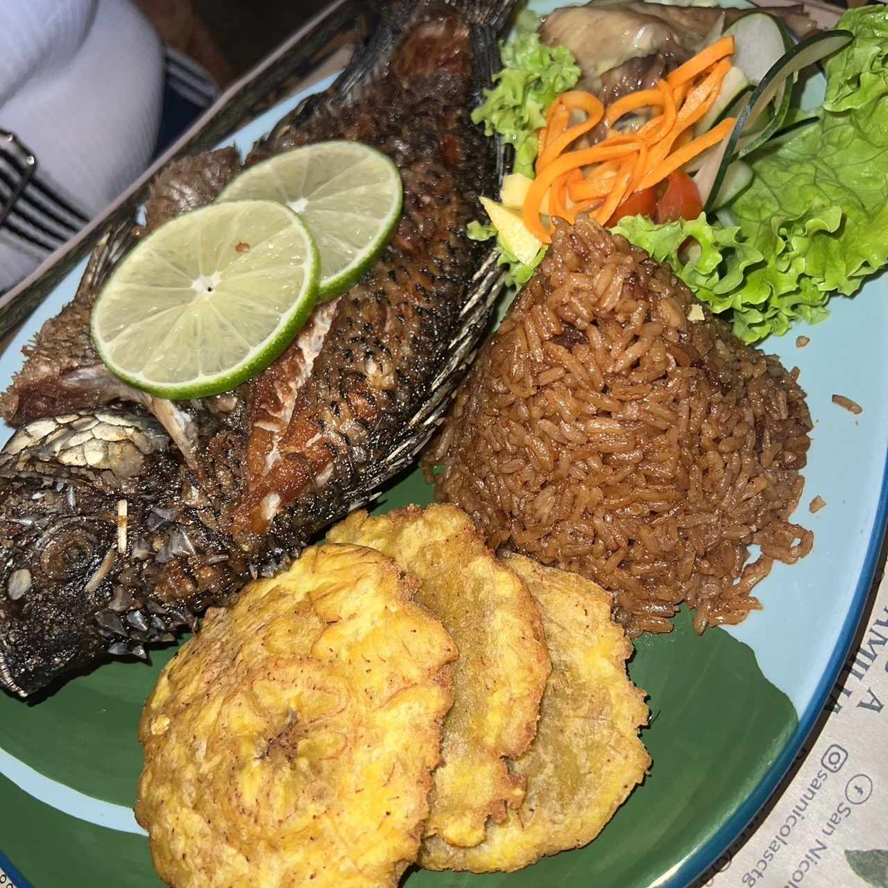 Mojarra frita negra 