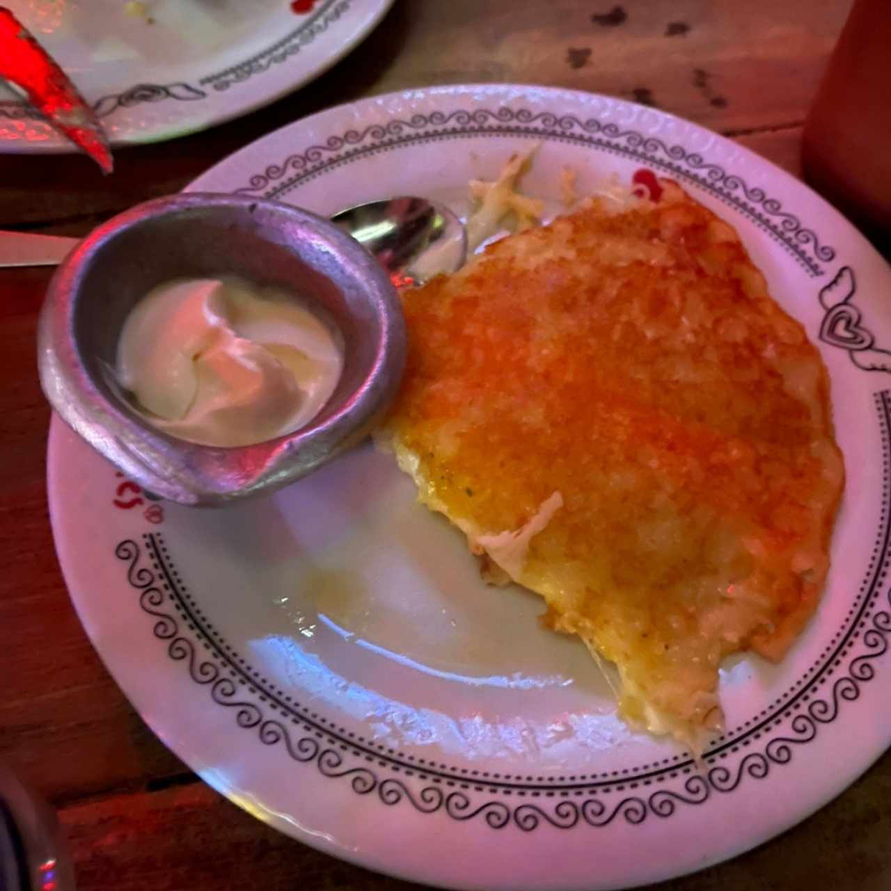 Arepa con queso choclo 