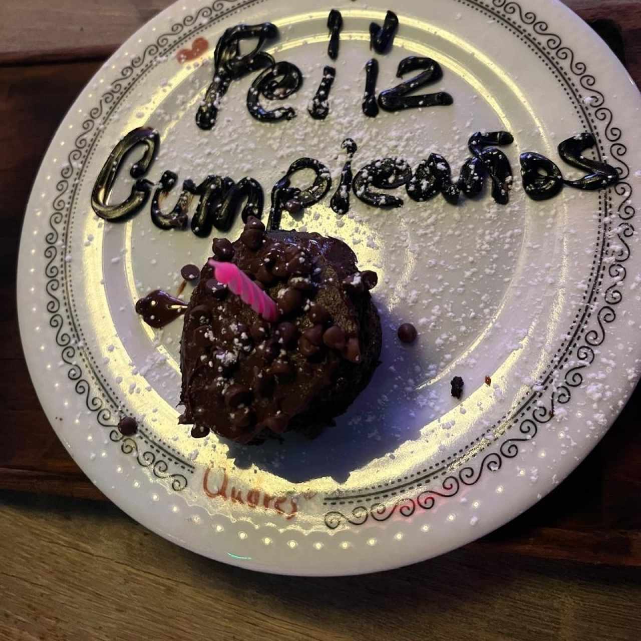Volcán de chocolate 