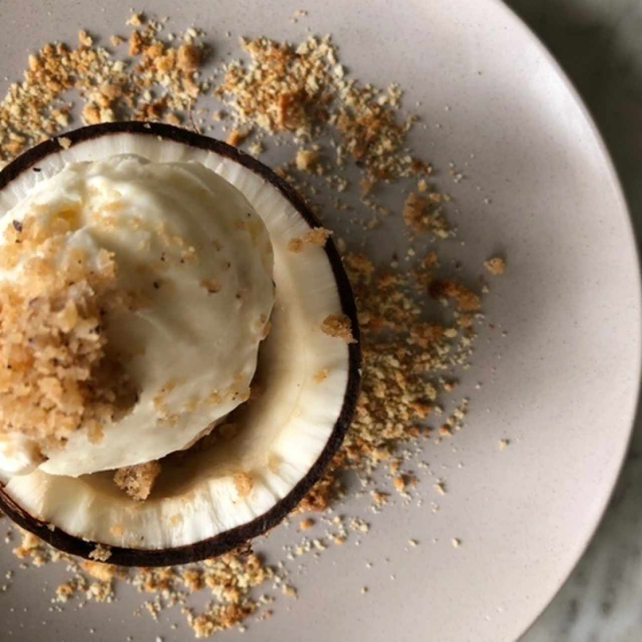 Postre de coco 