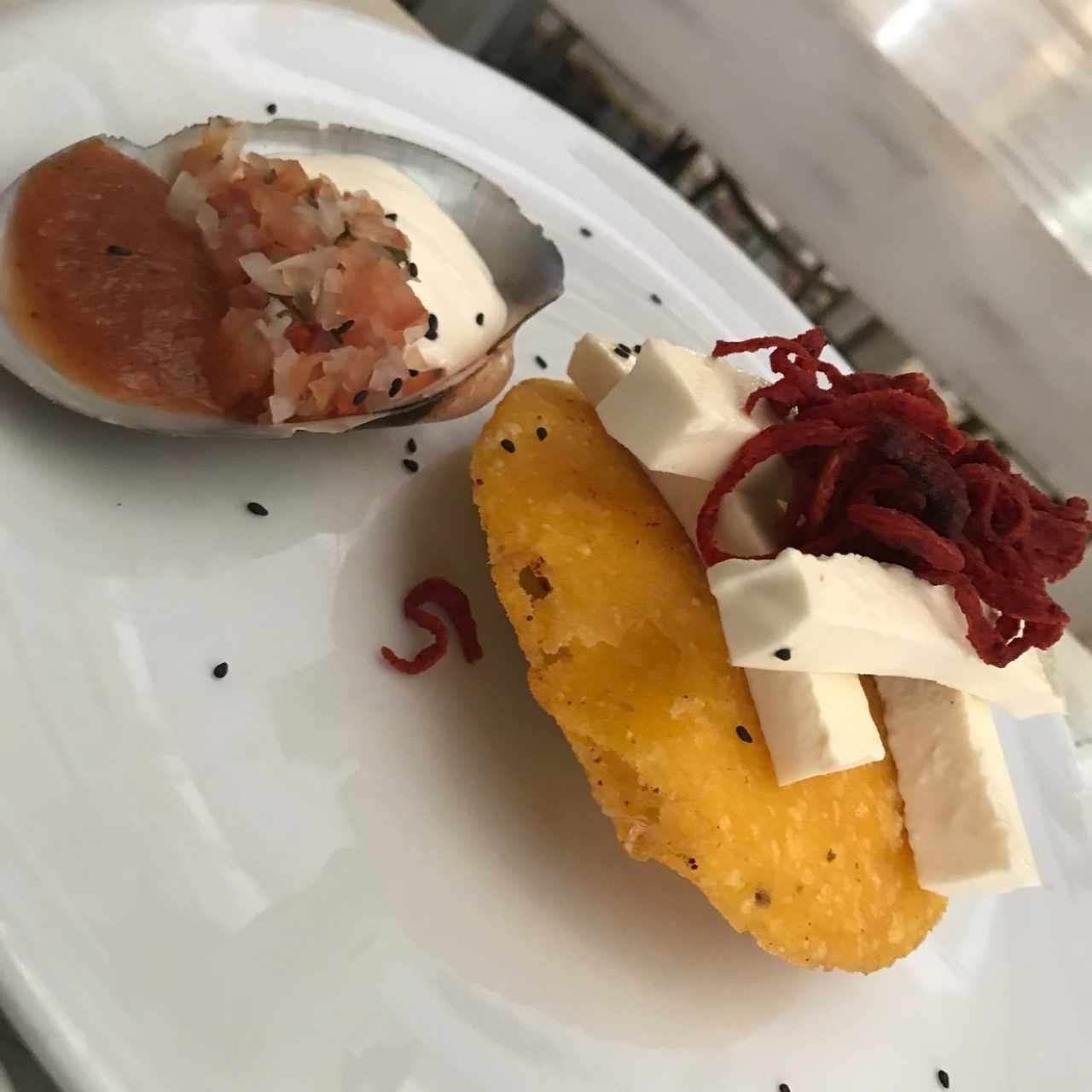 Arepa con huevo