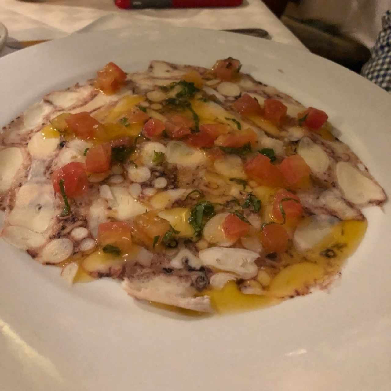 carpaccio de pulpo