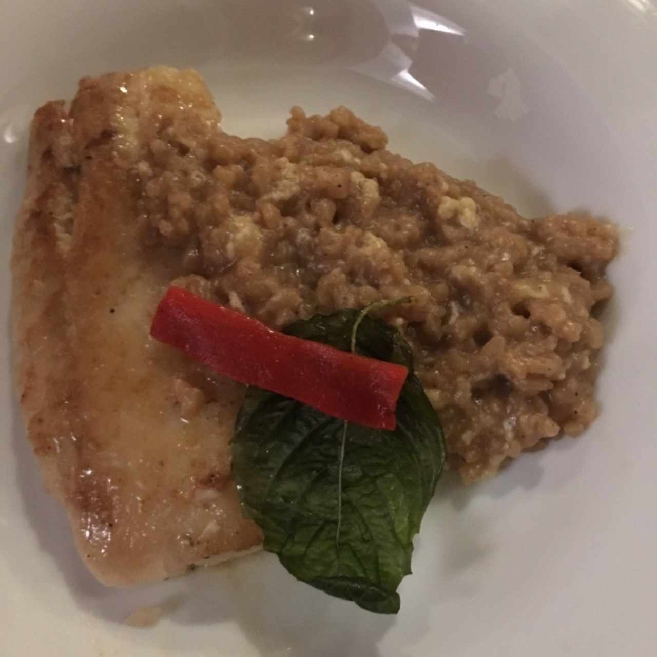 Filete de Mero con Rissotto de Coco