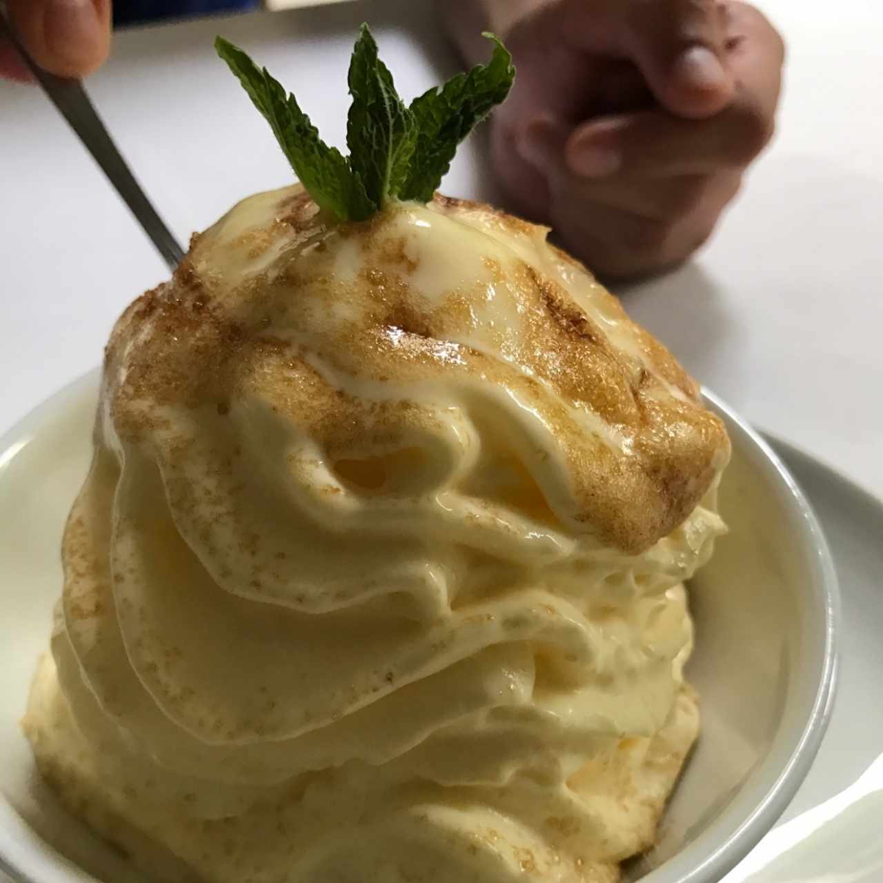 schiuma creme brulee 