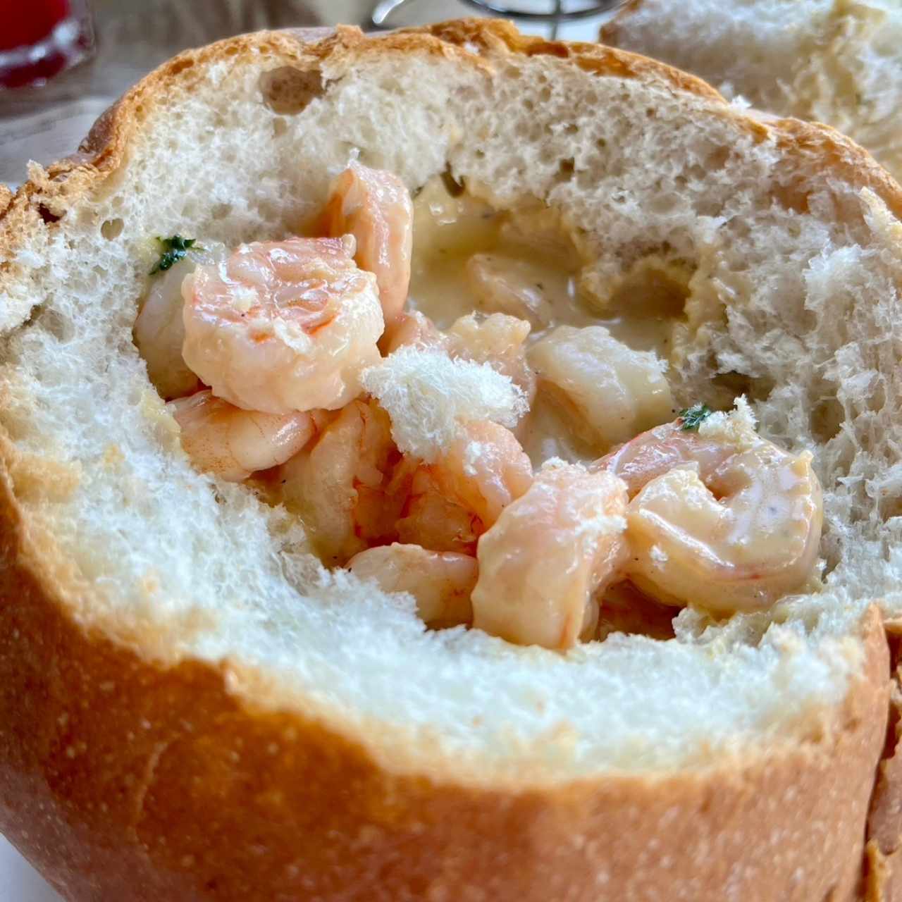 Panne cook camarones al ajillo