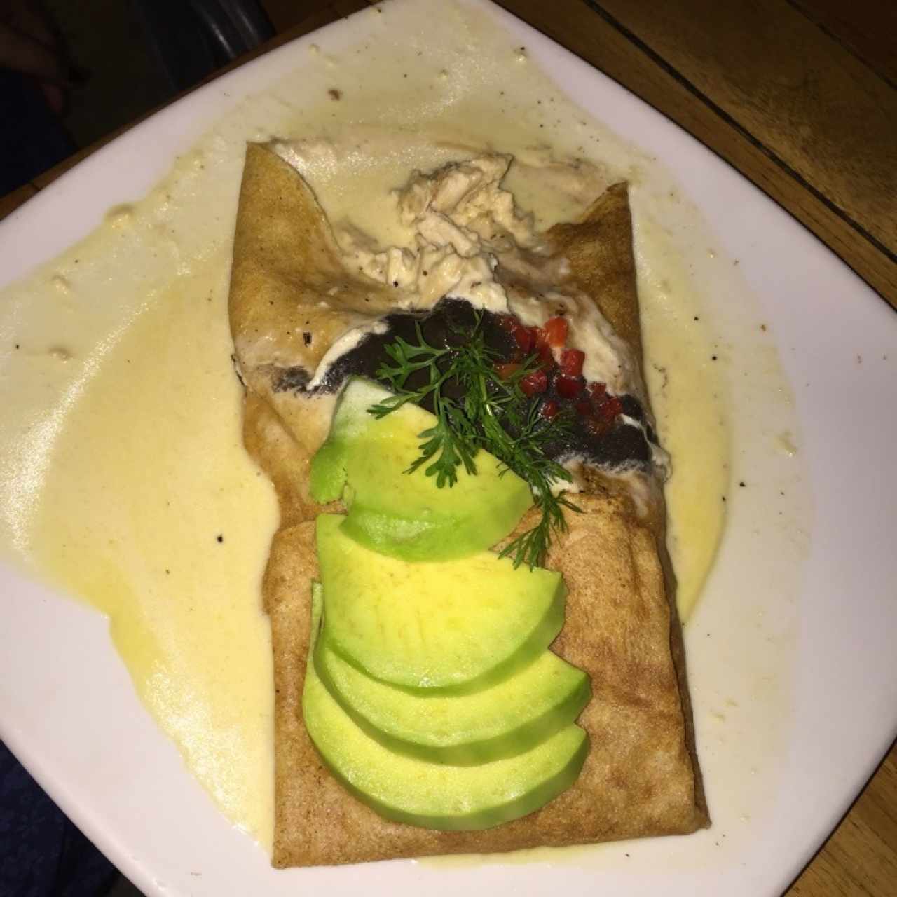 Crepe Pollo a la Crema