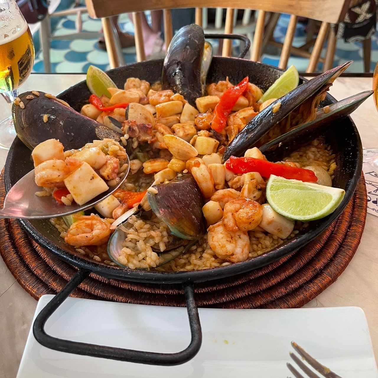 Paella marinera (para 2)