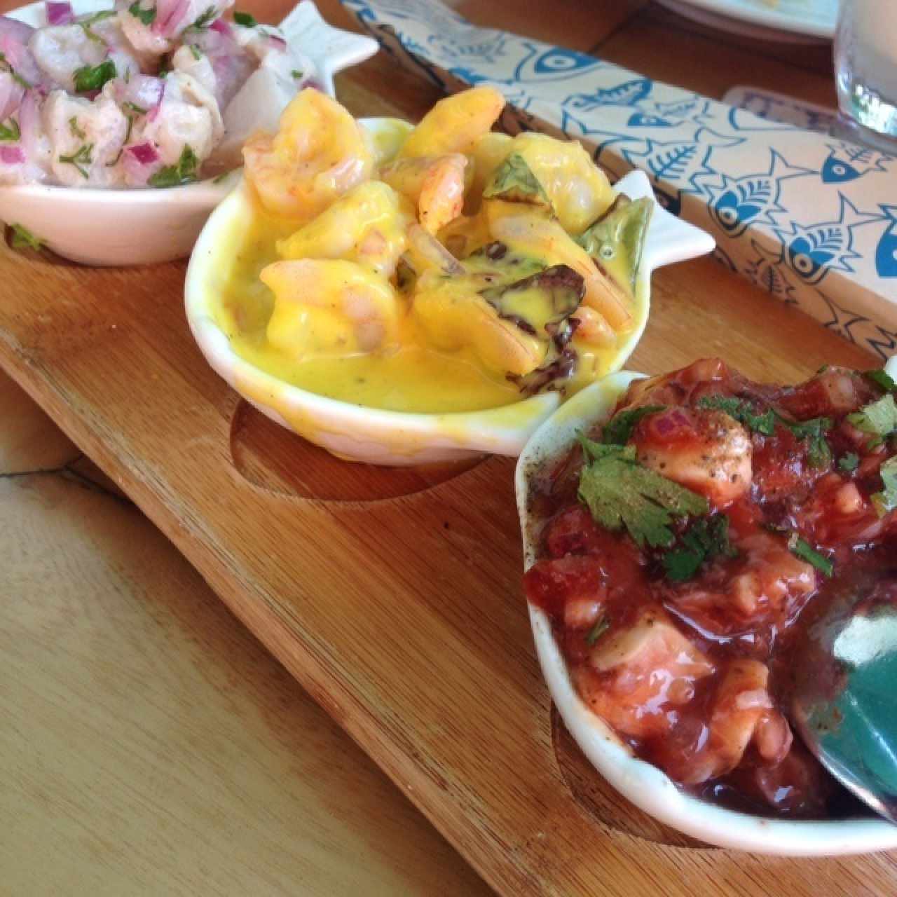entrada de ceviches
