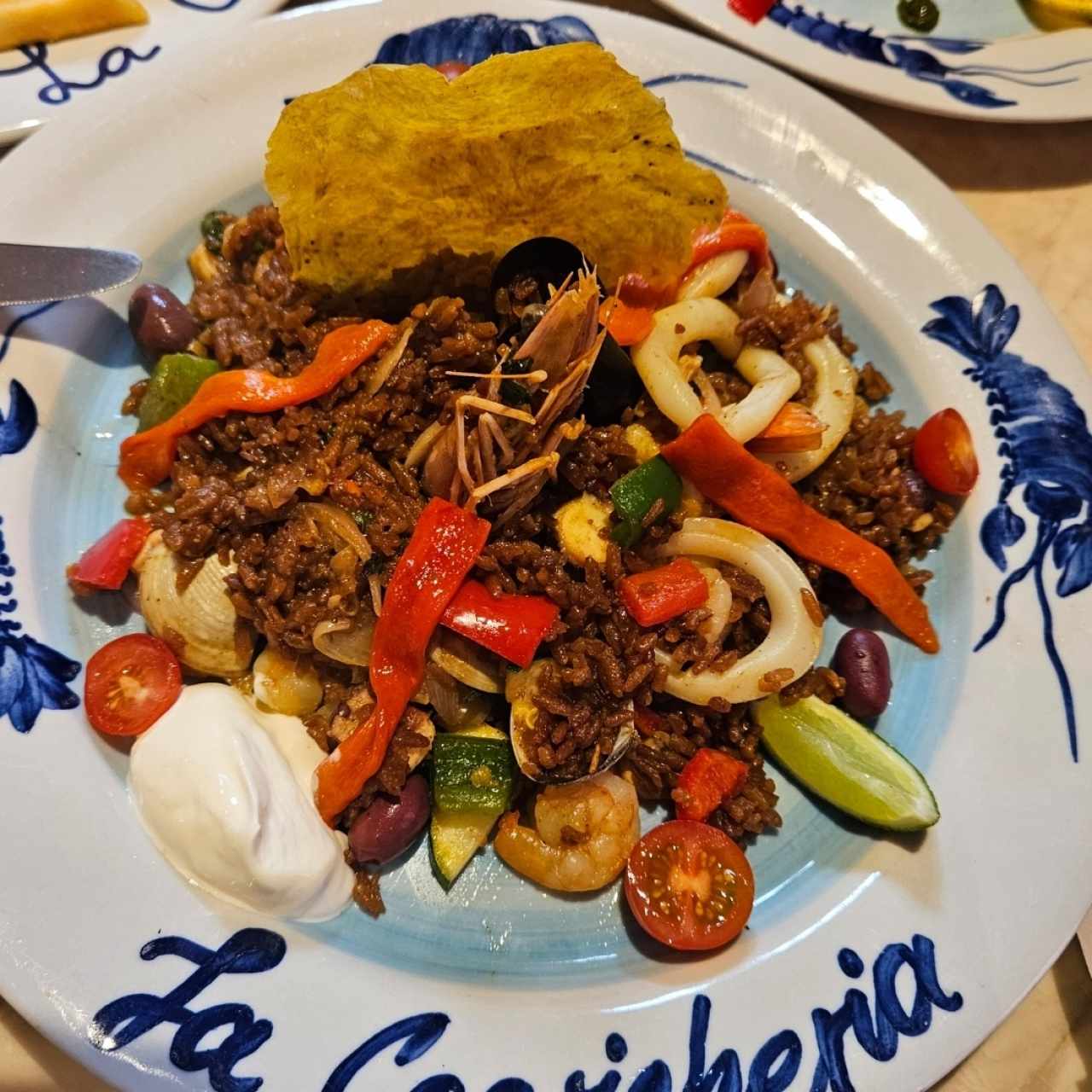 Paella tropical mulata
