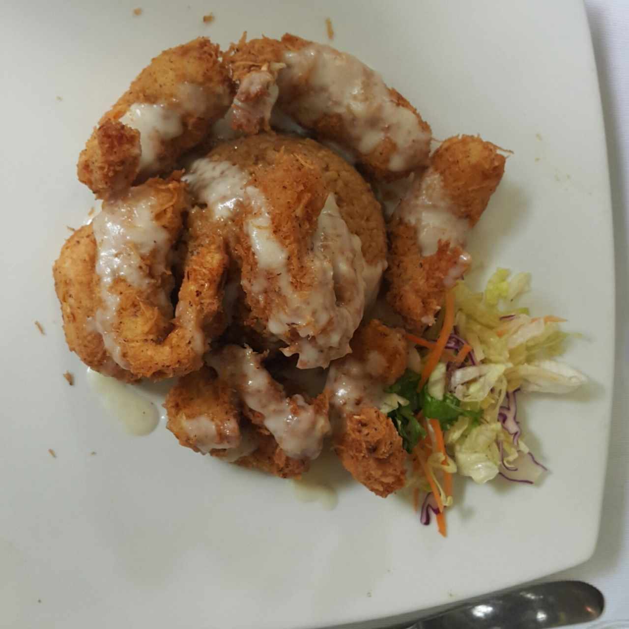 langostinos a lo coco loco