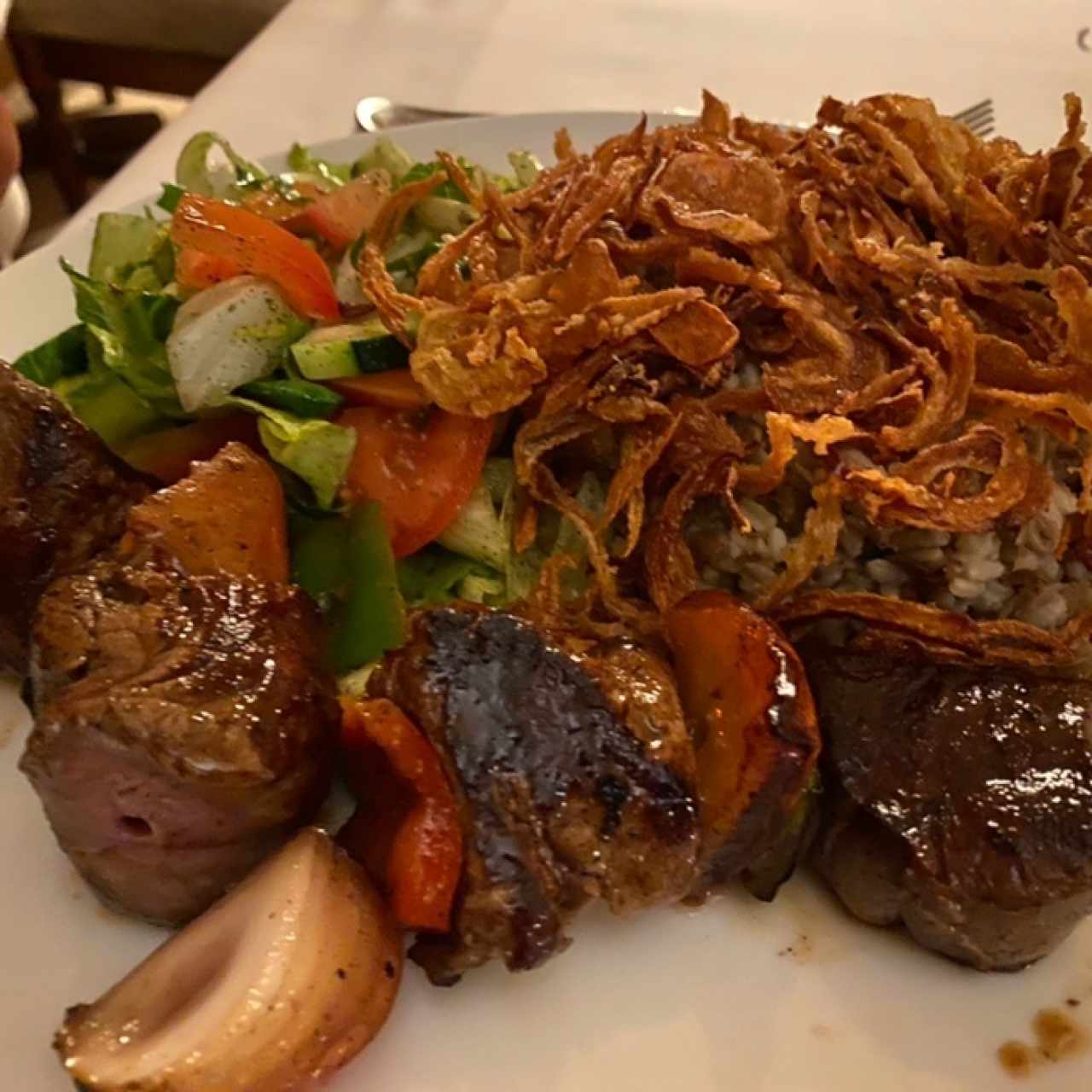 Arroz de lentejas con chuzo 