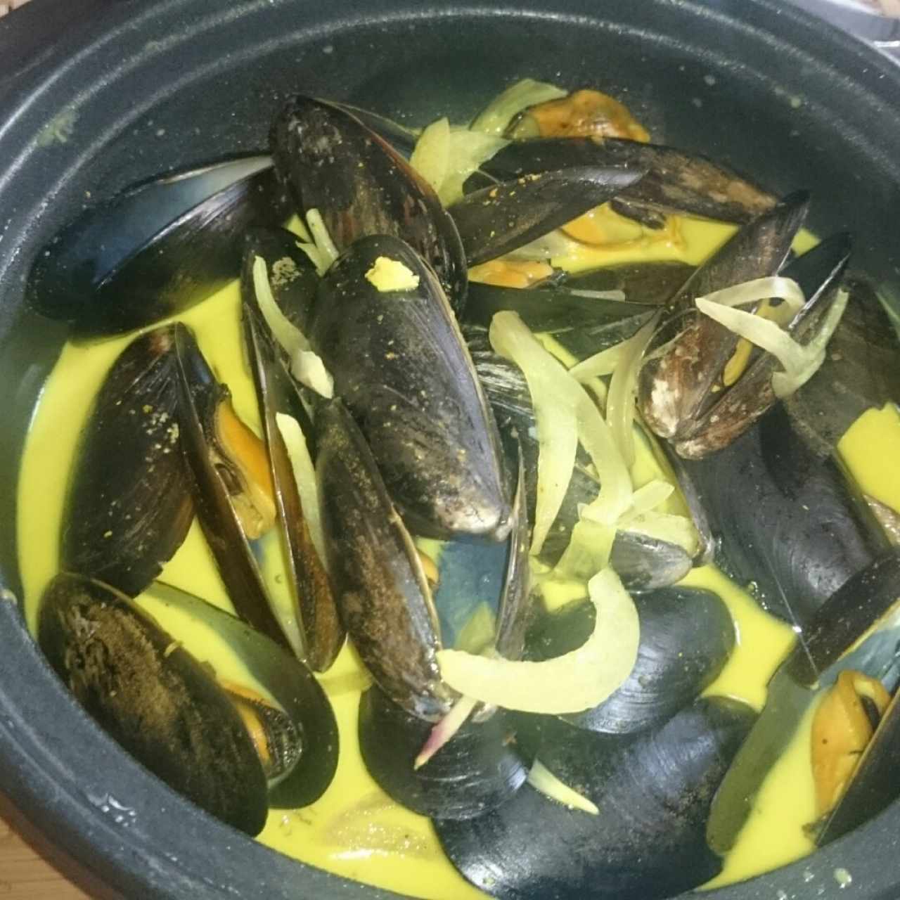 Mejillones al curry 