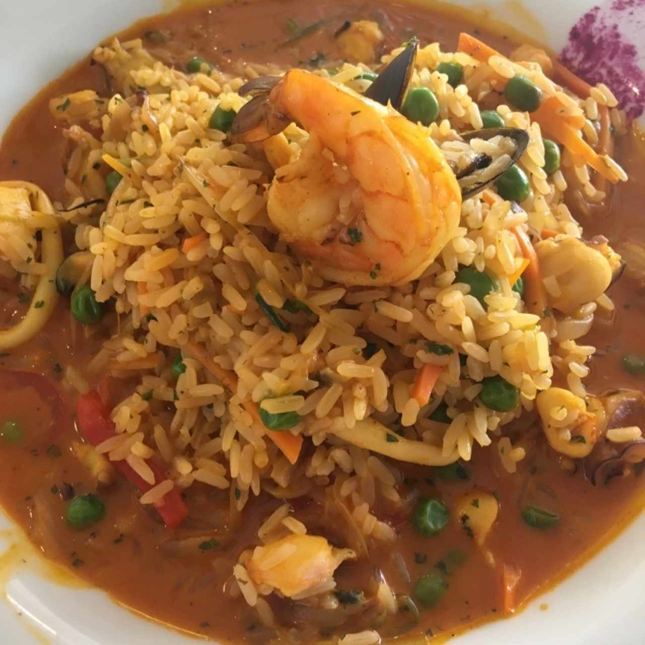 Arroz Caldoso de frutos del mar