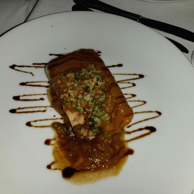 Filete pescado a la manera del chef