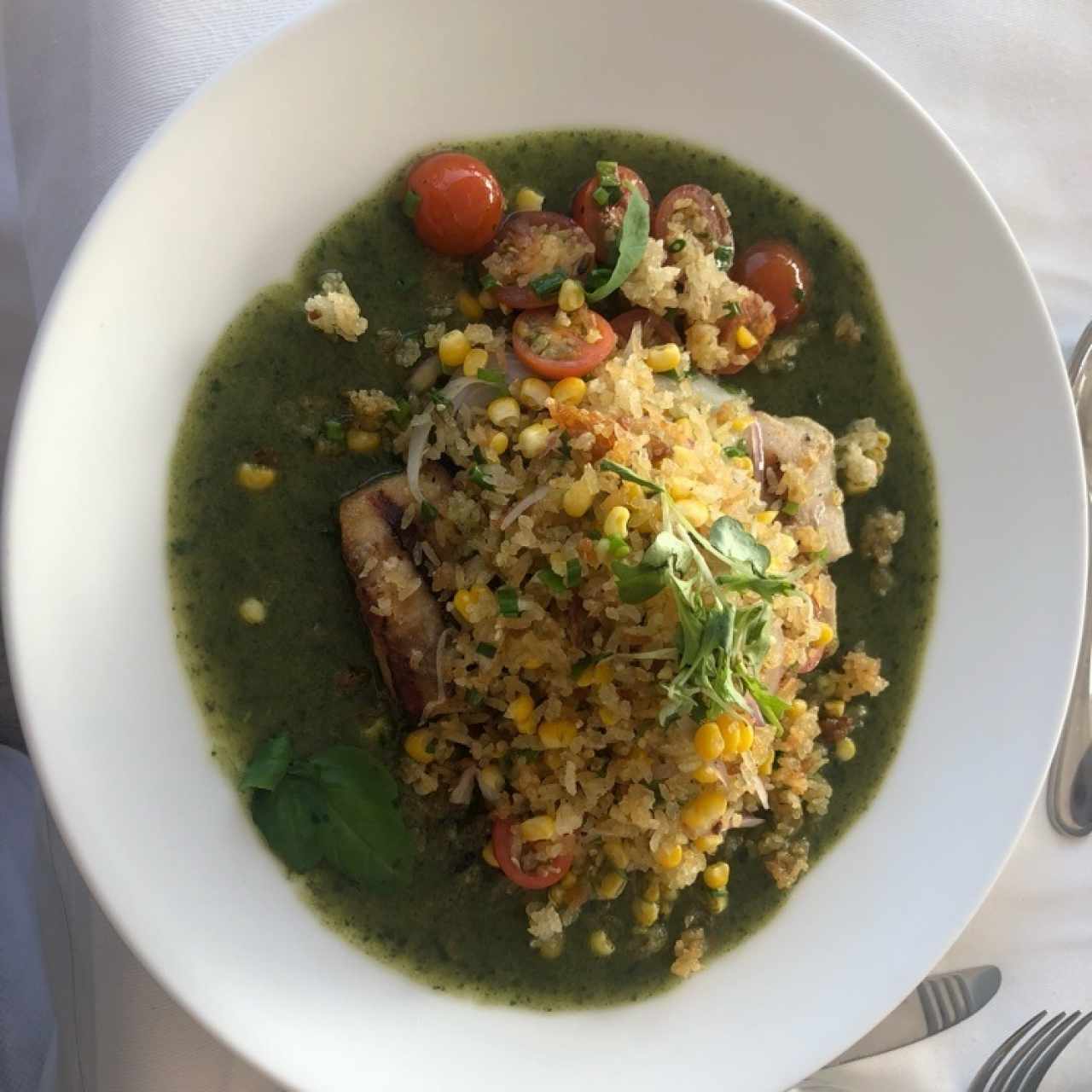 Pescado en salsa verde