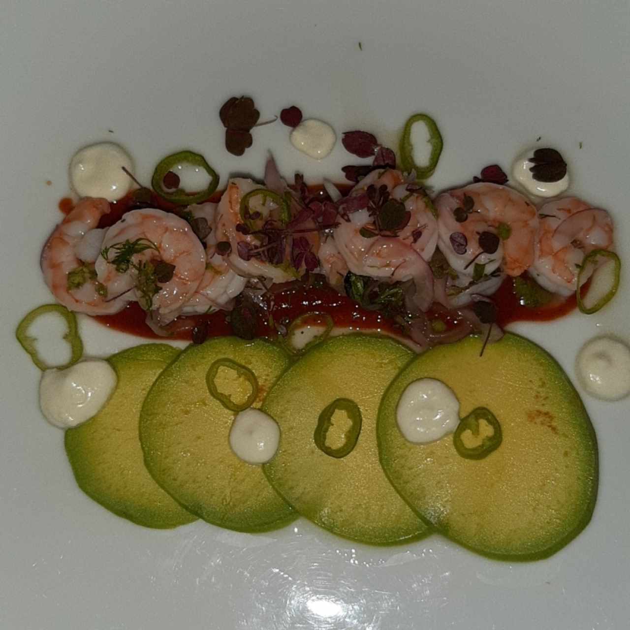 ceviche de camarón 