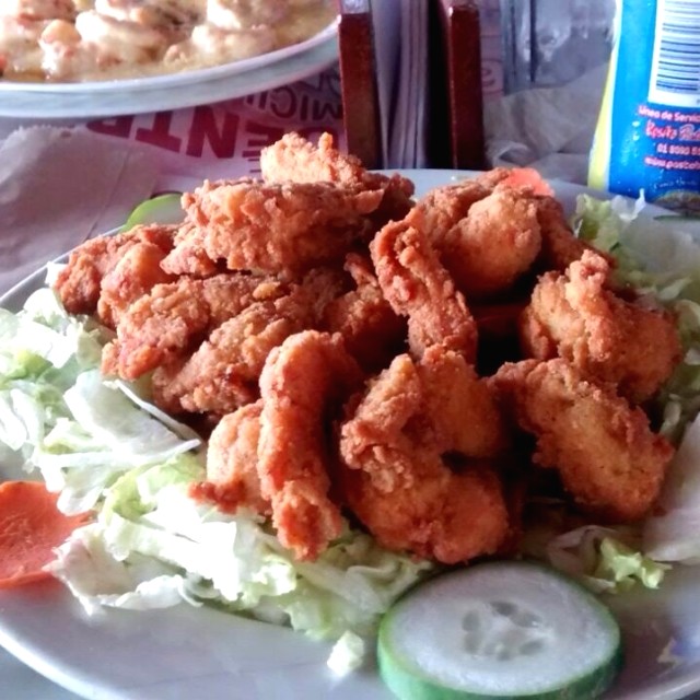 Camarones apanados
