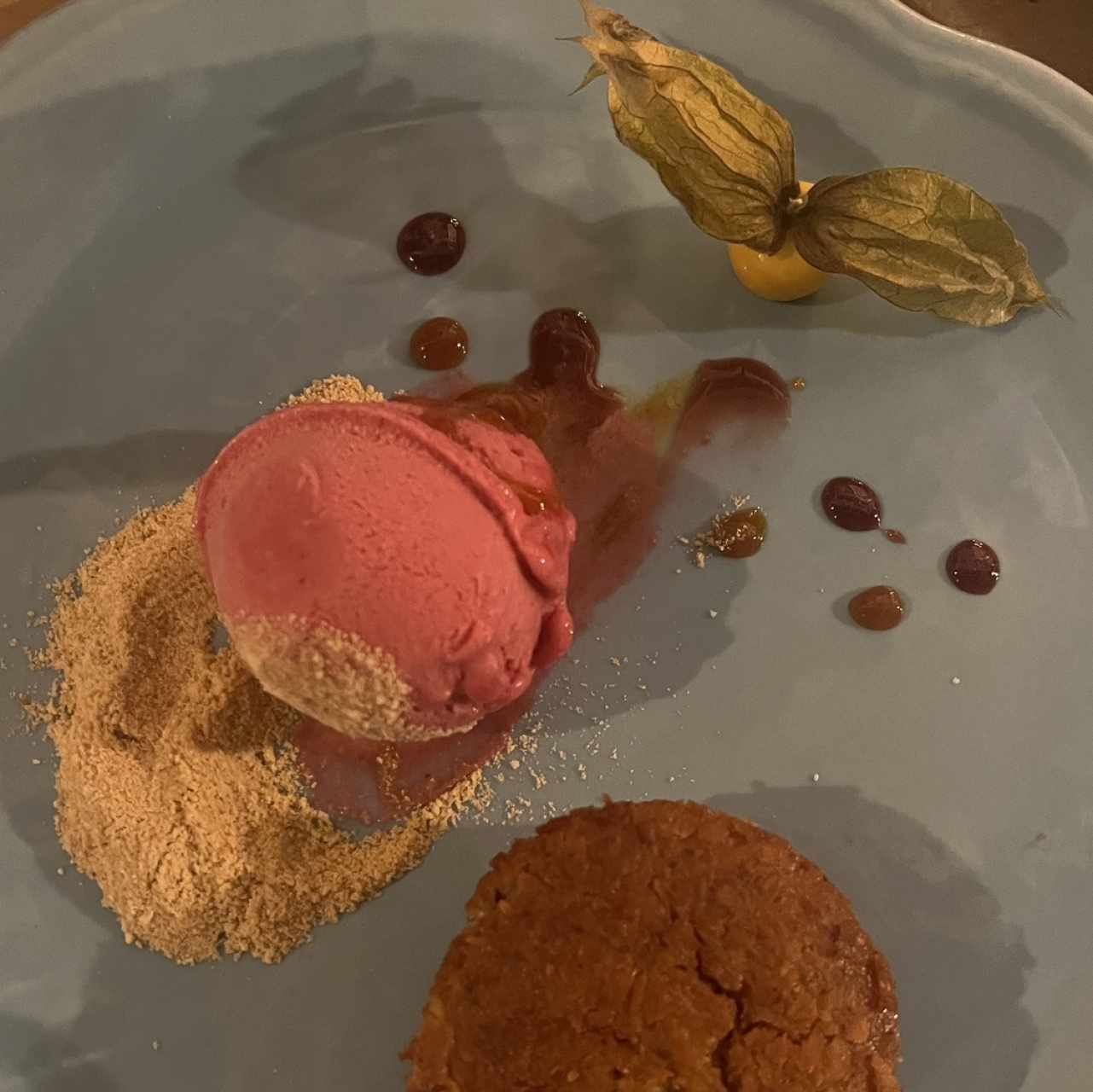 Pie de coco con heldo de corozo