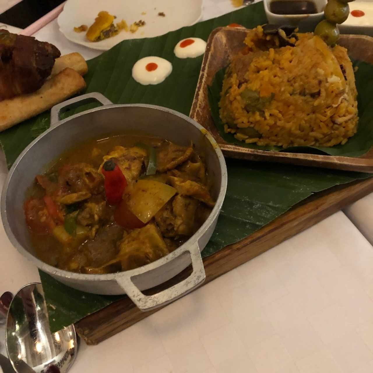 guiso de cordero y arroz apastelado