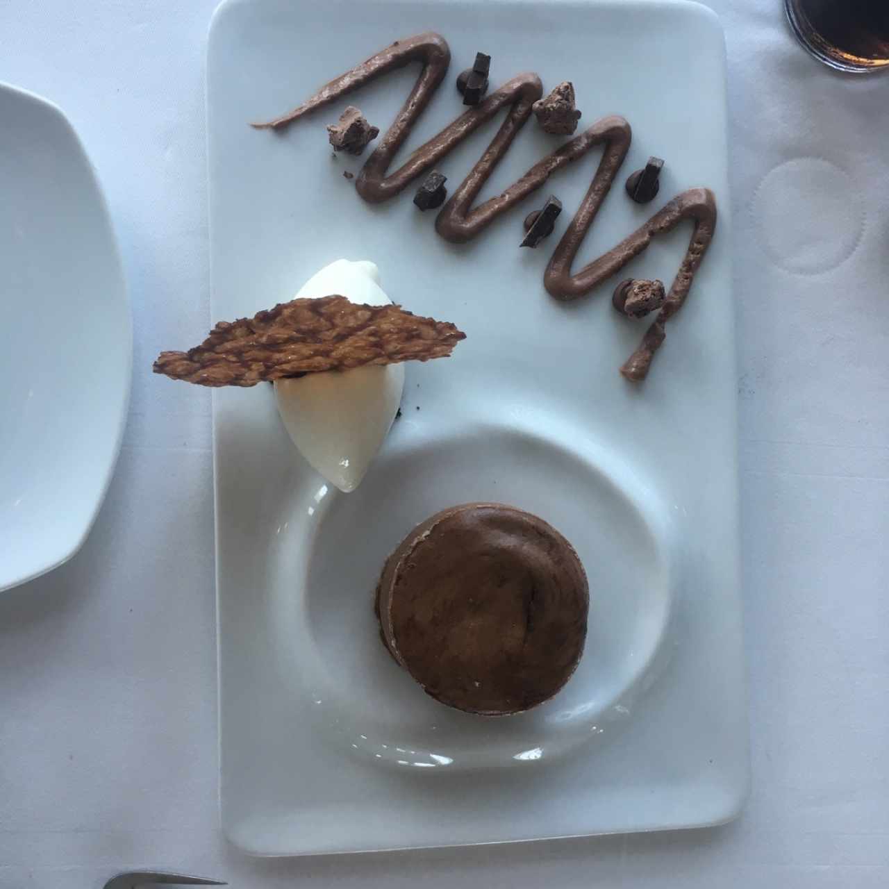 volcán de chocolate