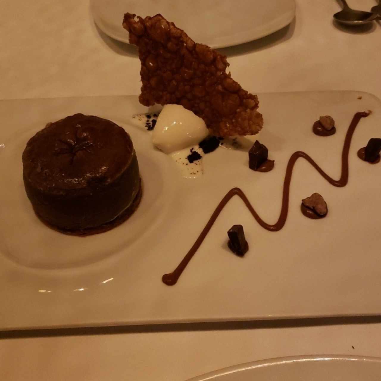 pastel de chocolate con vainilla 