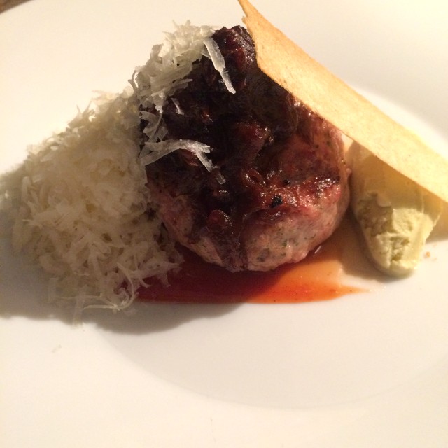 Hamburguesa de pato