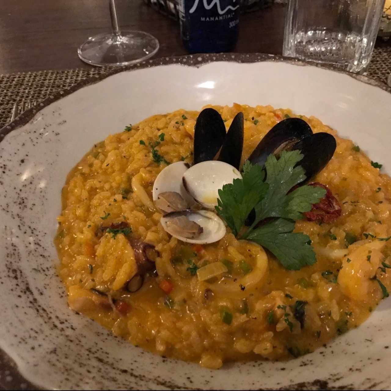 arroz caldoso de mariscos