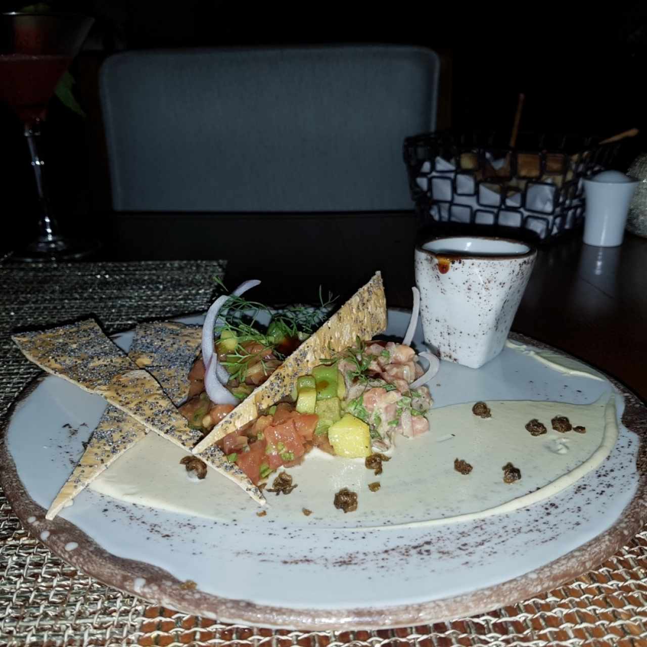 Carpaccio de atún y salmón